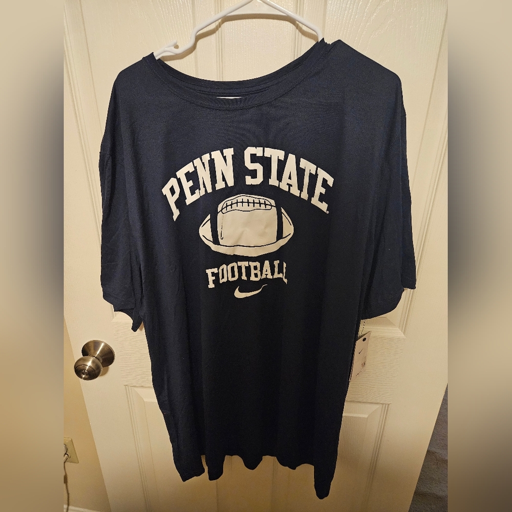 Nike Men's 4XL Navy Blue Penn State Football Shirt. **NWT**